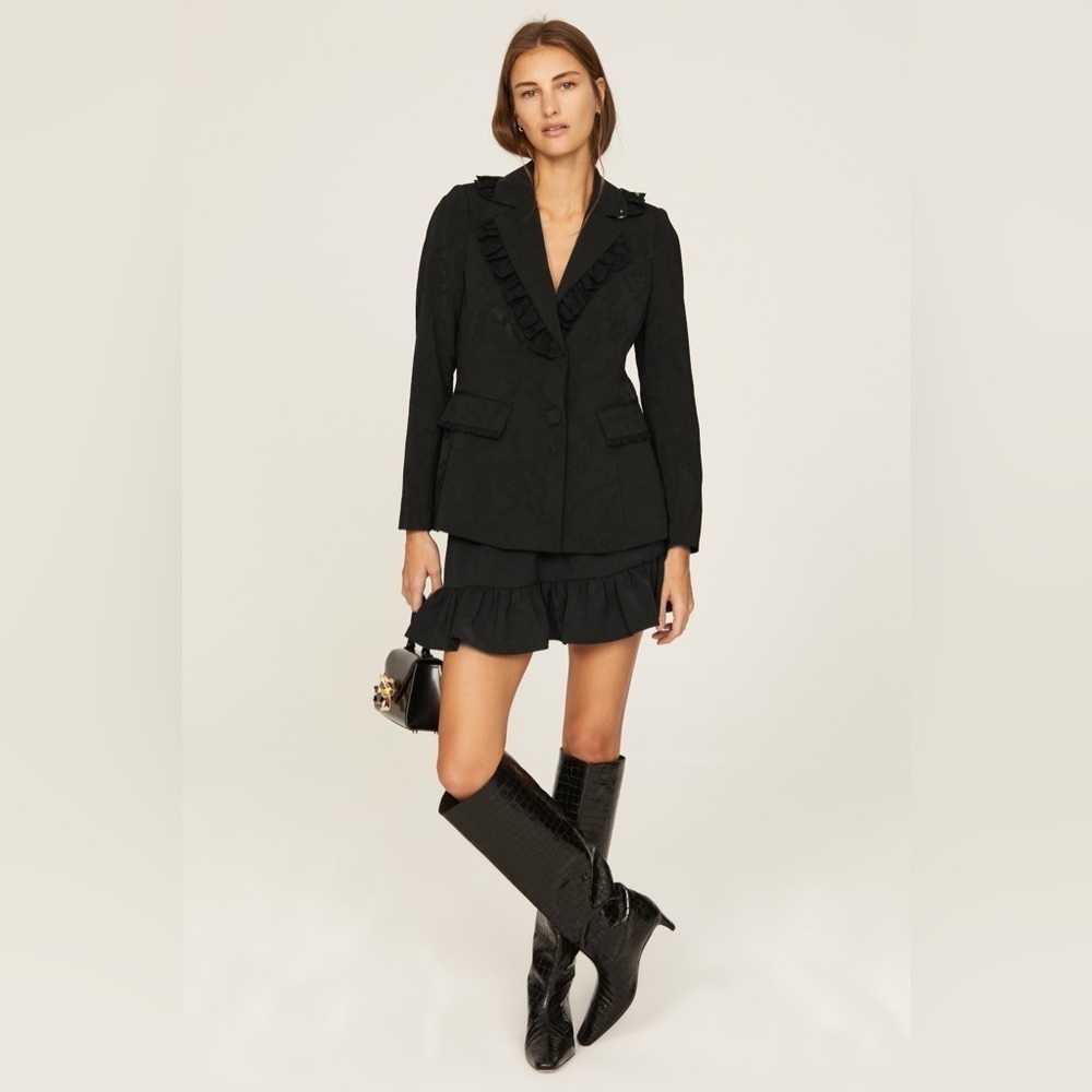 LOVESHACKFANCY Lula Black Blazer 4